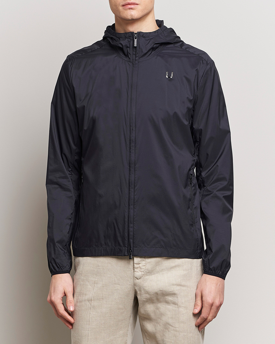 Heren | Formele jassen | UBR | Emperor Lightweight Hooded Jacket Navy