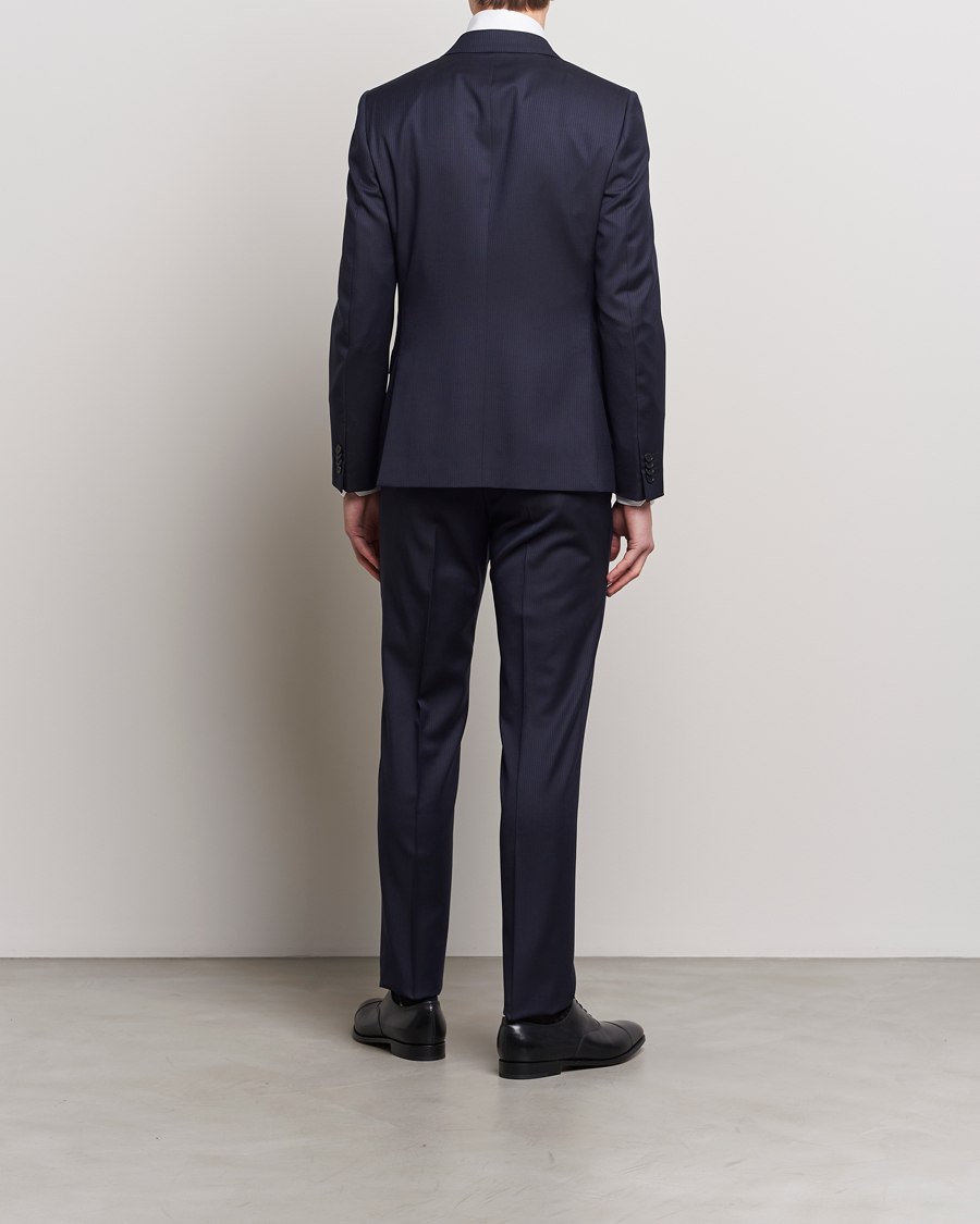 Heren | Pakken | Zegna | Tailored Wool Striped Suit Navy