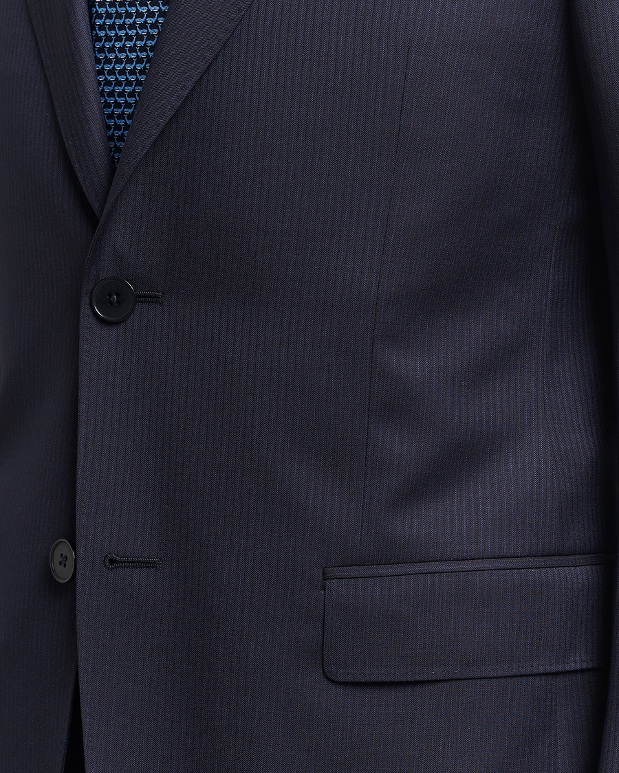 Heren | Pakken | Zegna | Tailored Wool Striped Suit Navy