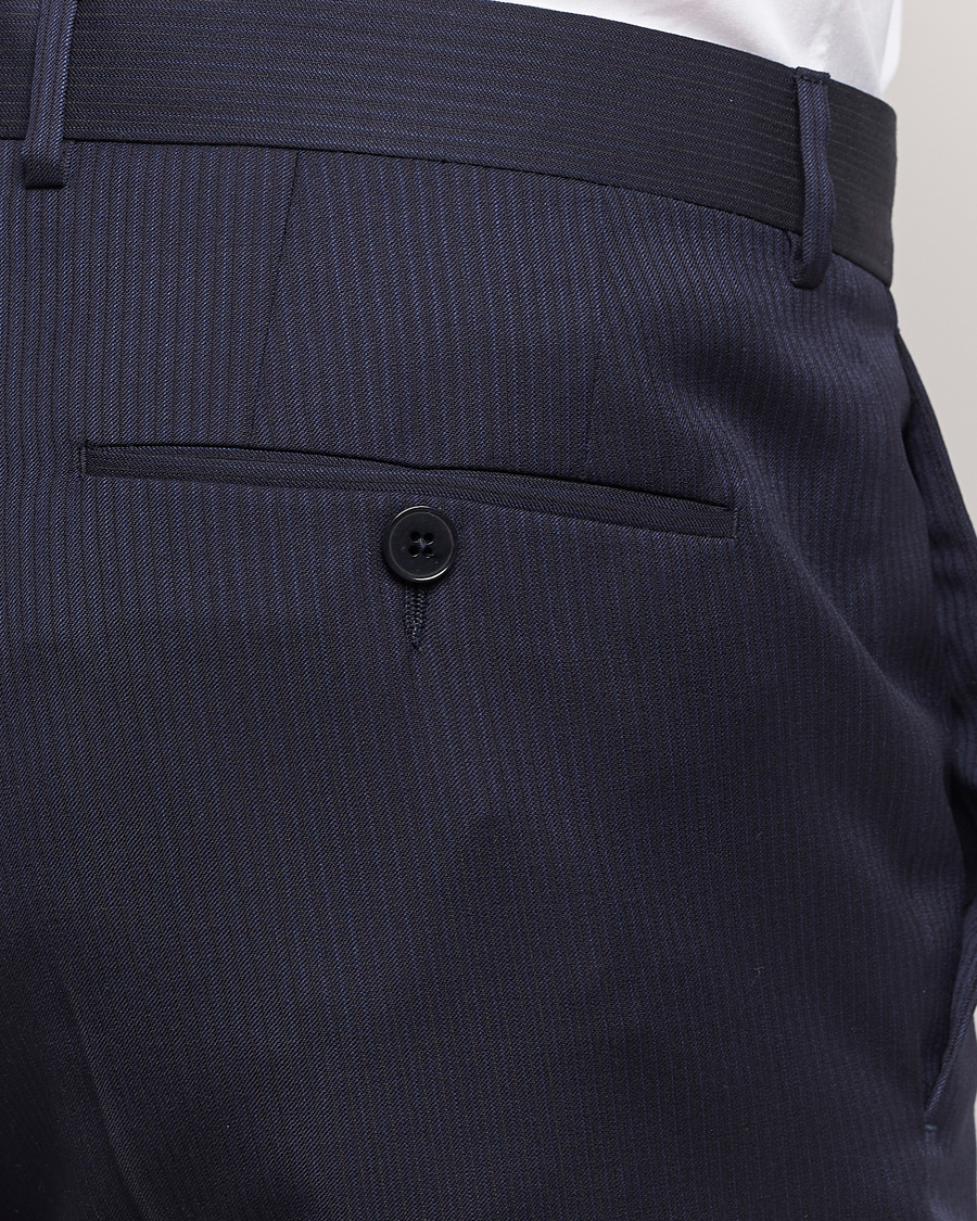Heren | Pakken | Zegna | Tailored Wool Striped Suit Navy