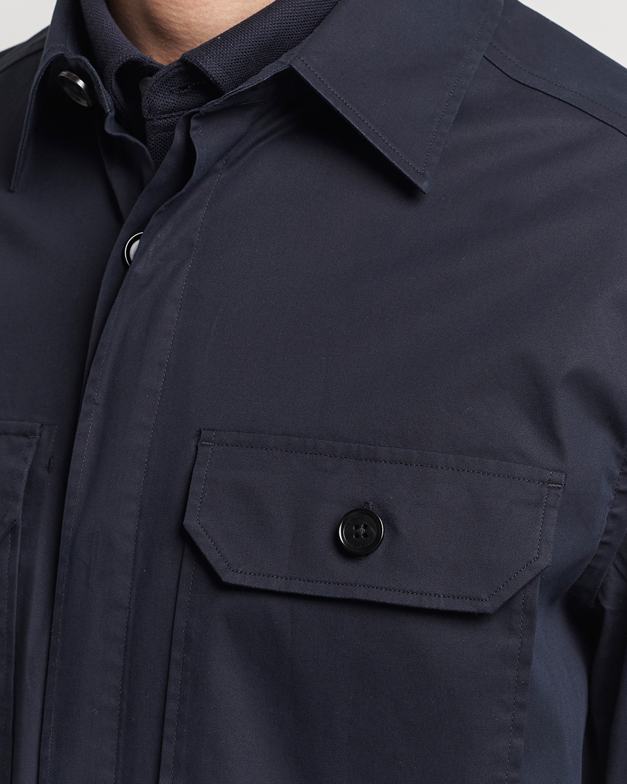 Heren | Overhemden | Zegna | Premium Cotton Overshirt Navy
