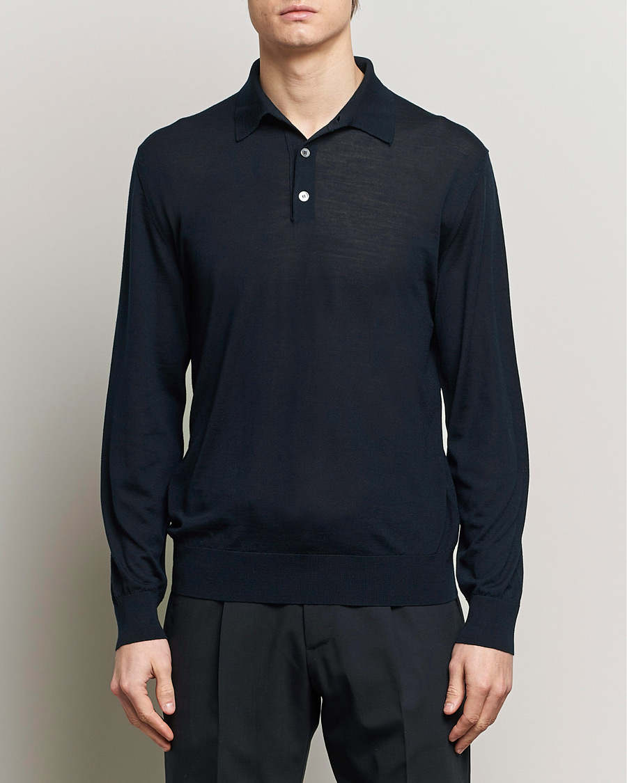 Heren | Truien | Zegna | High Performance Wool Polo Navy