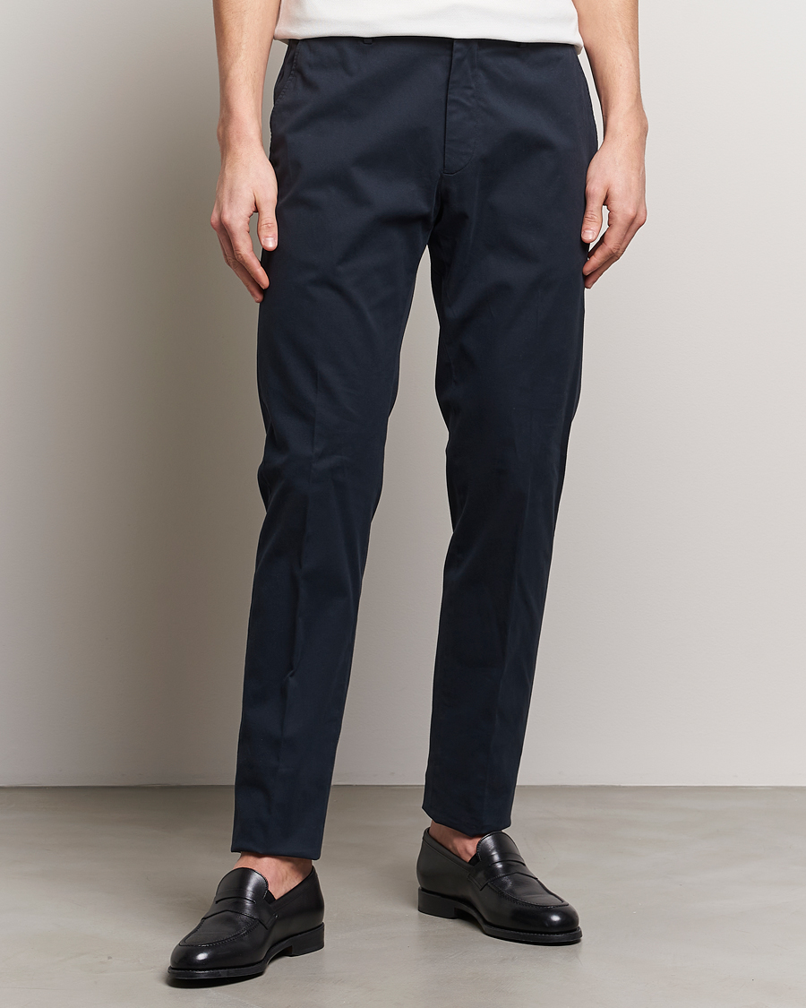 Heren | Zegna | Zegna | Premium Cotton Chinos Navy