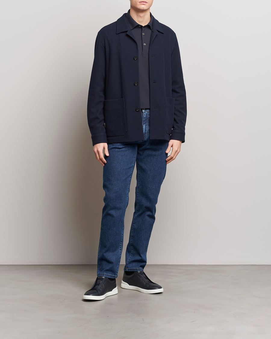 Heren | Jeans | Zegna | Slim Fit 5-Pocket Jeans Stone Wash