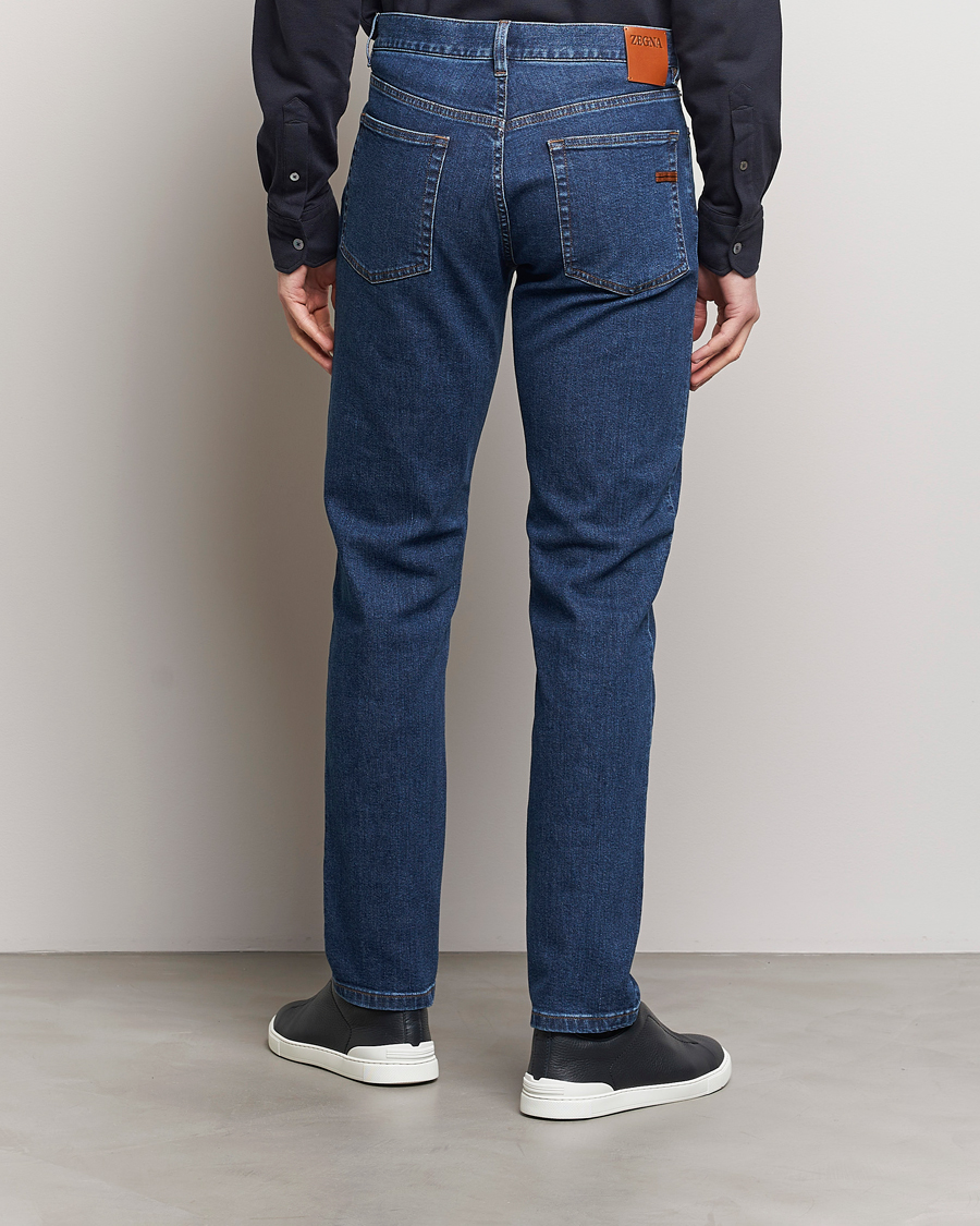 Heren | Jeans | Zegna | Slim Fit 5-Pocket Jeans Stone Wash