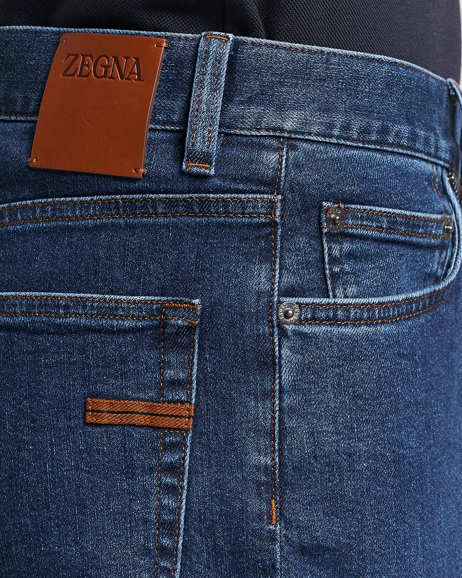 Heren | Jeans | Zegna | Slim Fit 5-Pocket Jeans Stone Wash