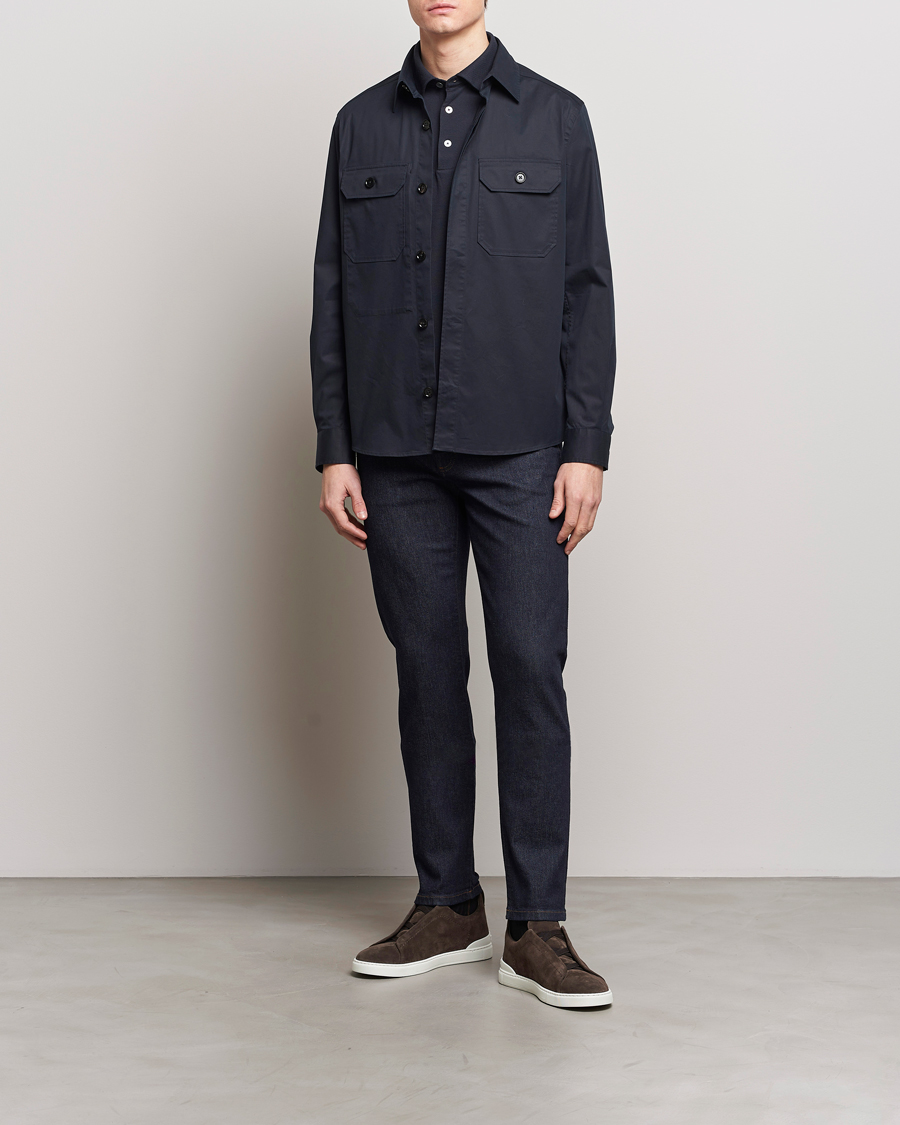 Heren | Jeans | Zegna | Slim Fit 5-Pocket Jeans Dark Indigo