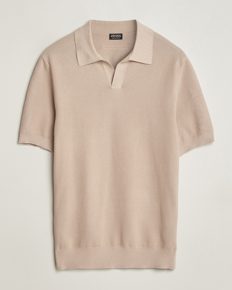 Heren | Polo's | Zegna | Riviera Polo Light Beige