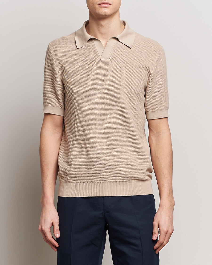 Heren | Poloshirts met korte mouwen | Zegna | Riviera Polo Light Beige