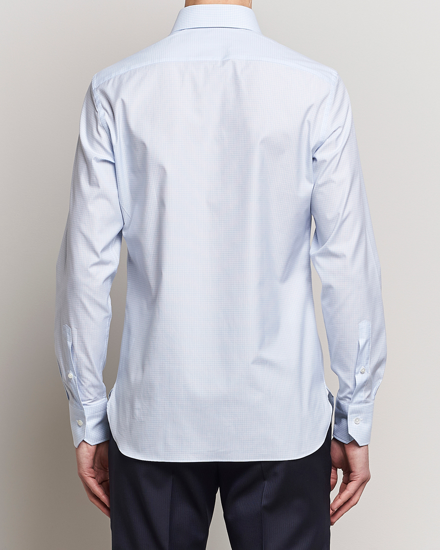 Heren | Overhemden | Zegna | Slim Fit Dress Shirt Light Blue Check