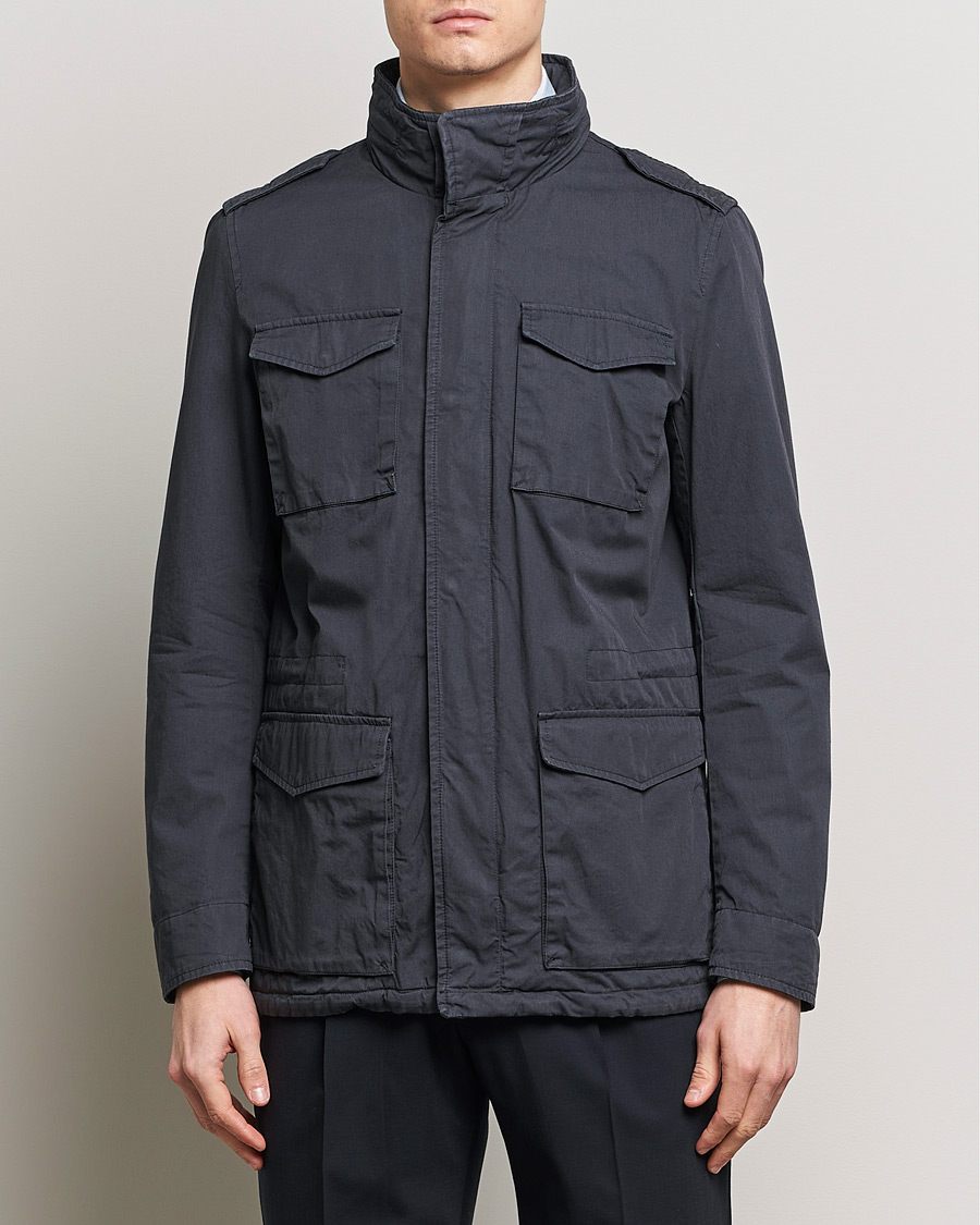 Heren | Herno | Herno | Cotton Field Jacket Navy