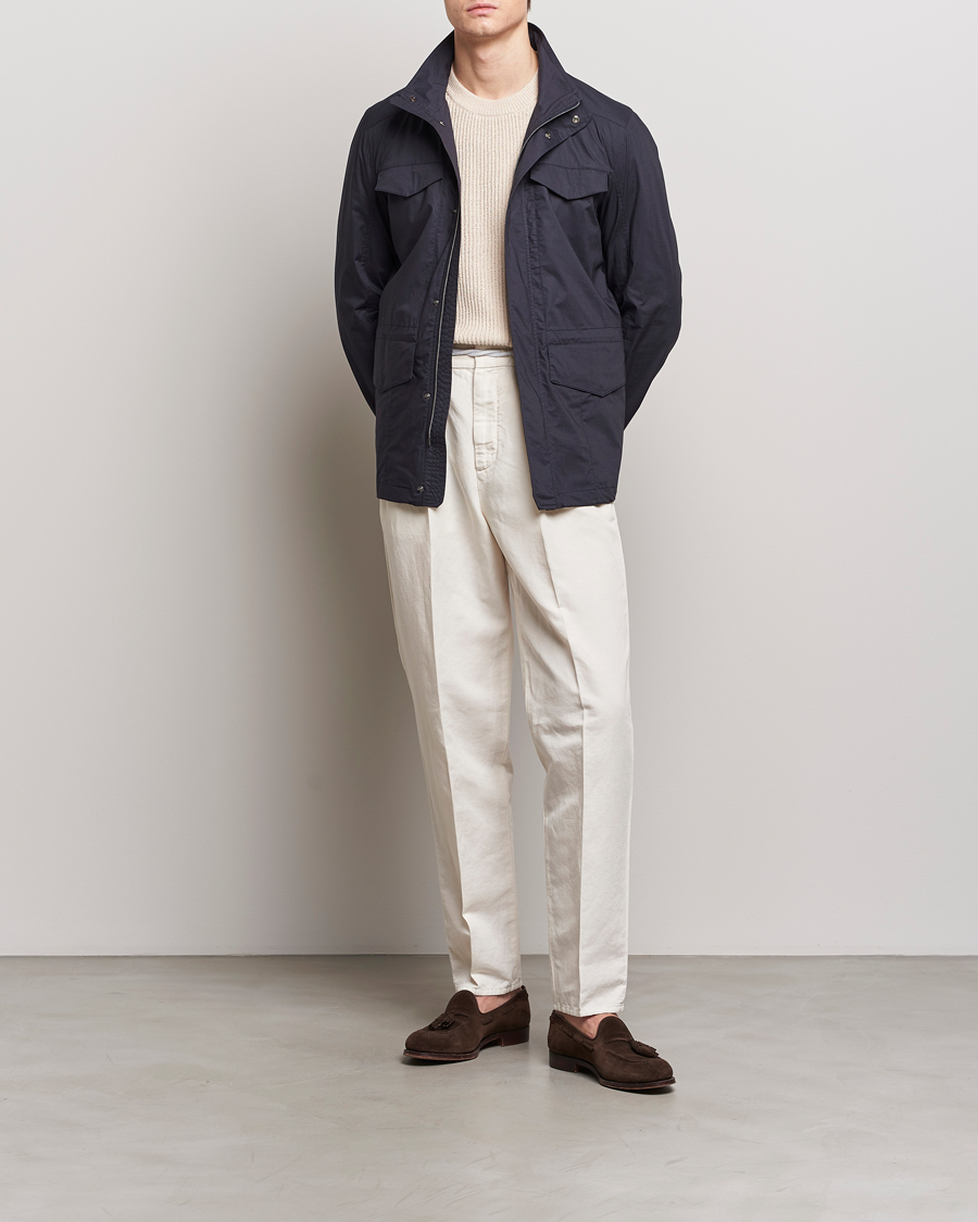 Heren | Jassen | Herno | Lightwieght Cotton Field Jacket Navy