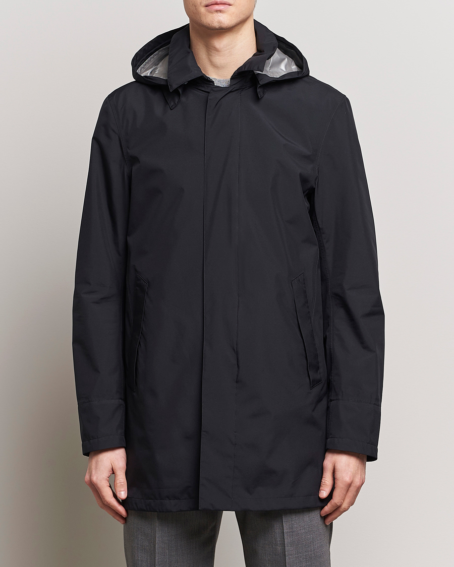 Heren | GORE-TEX | Herno | Laminar Waterproof Coat Black