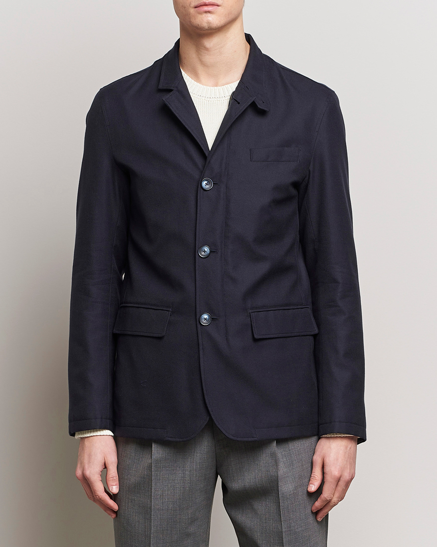 Heren | Herno | Herno | Cotton/Cashmere City Jacket Navy