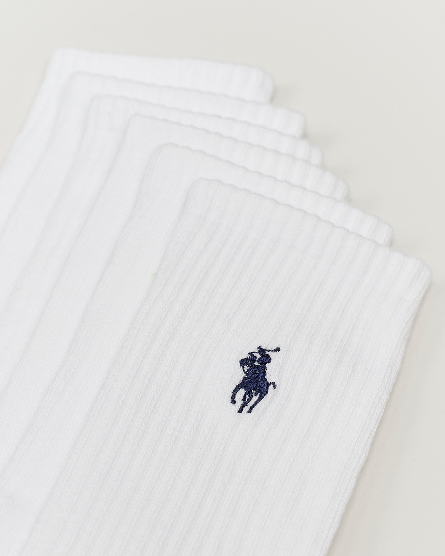 Heren | Ondergoed | Polo Ralph Lauren | Polo Ralph Lauren6-Pack Sport Crew SockWhite