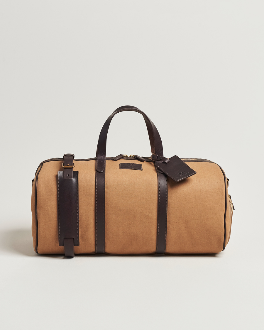 Heren | Polo Ralph Lauren Canvas/Leather Dufflebag Tan | Polo Ralph Lauren | Canvas/Leather Dufflebag Tan