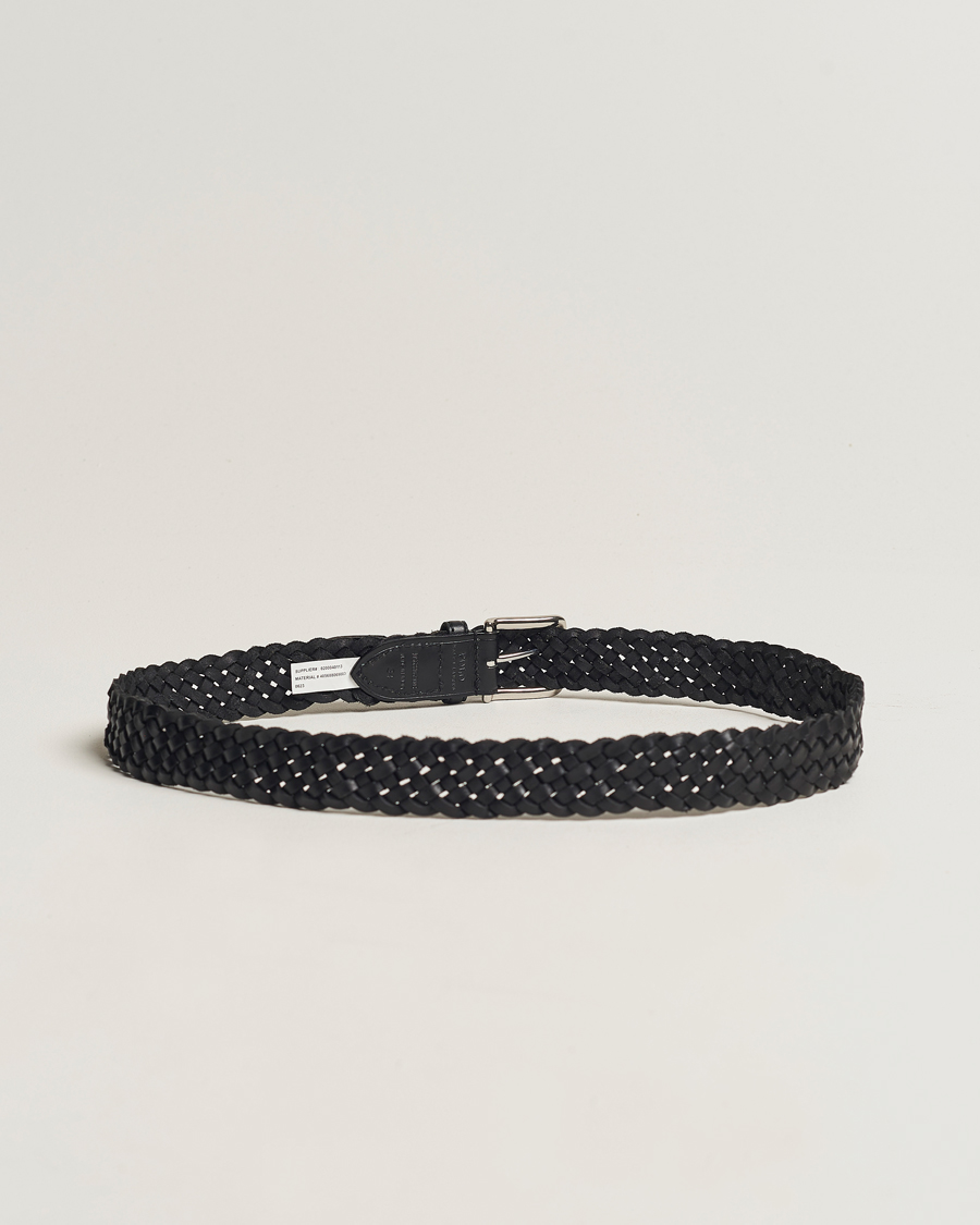 Heren | Polo Ralph Lauren Braided Leather Belt Black | Polo Ralph Lauren | Braided Leather Belt Black