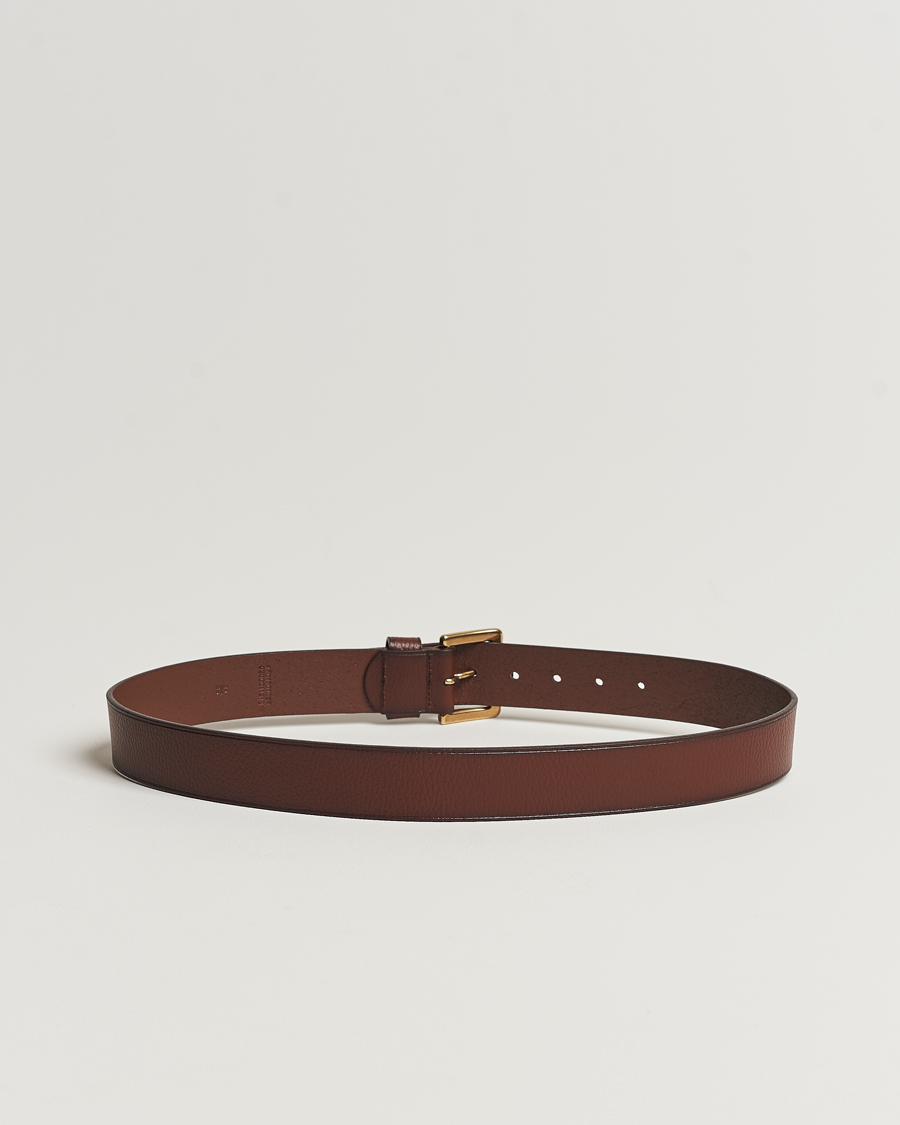 Heren | Riemen | Polo Ralph Lauren | Pebbled Leather Belt Brown