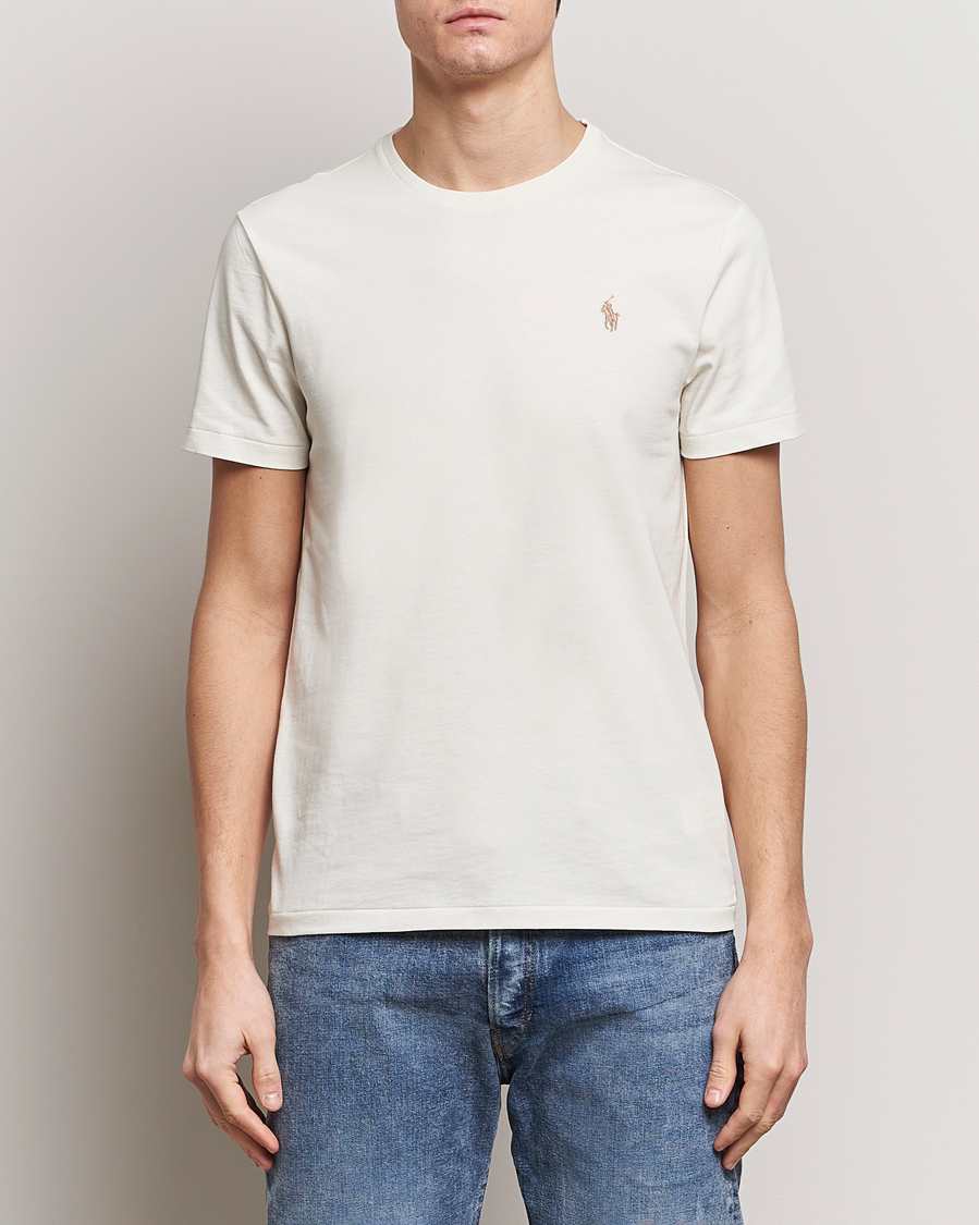 Men |  | Polo Ralph Lauren | Crew Neck T-Shirt Parchment Cream