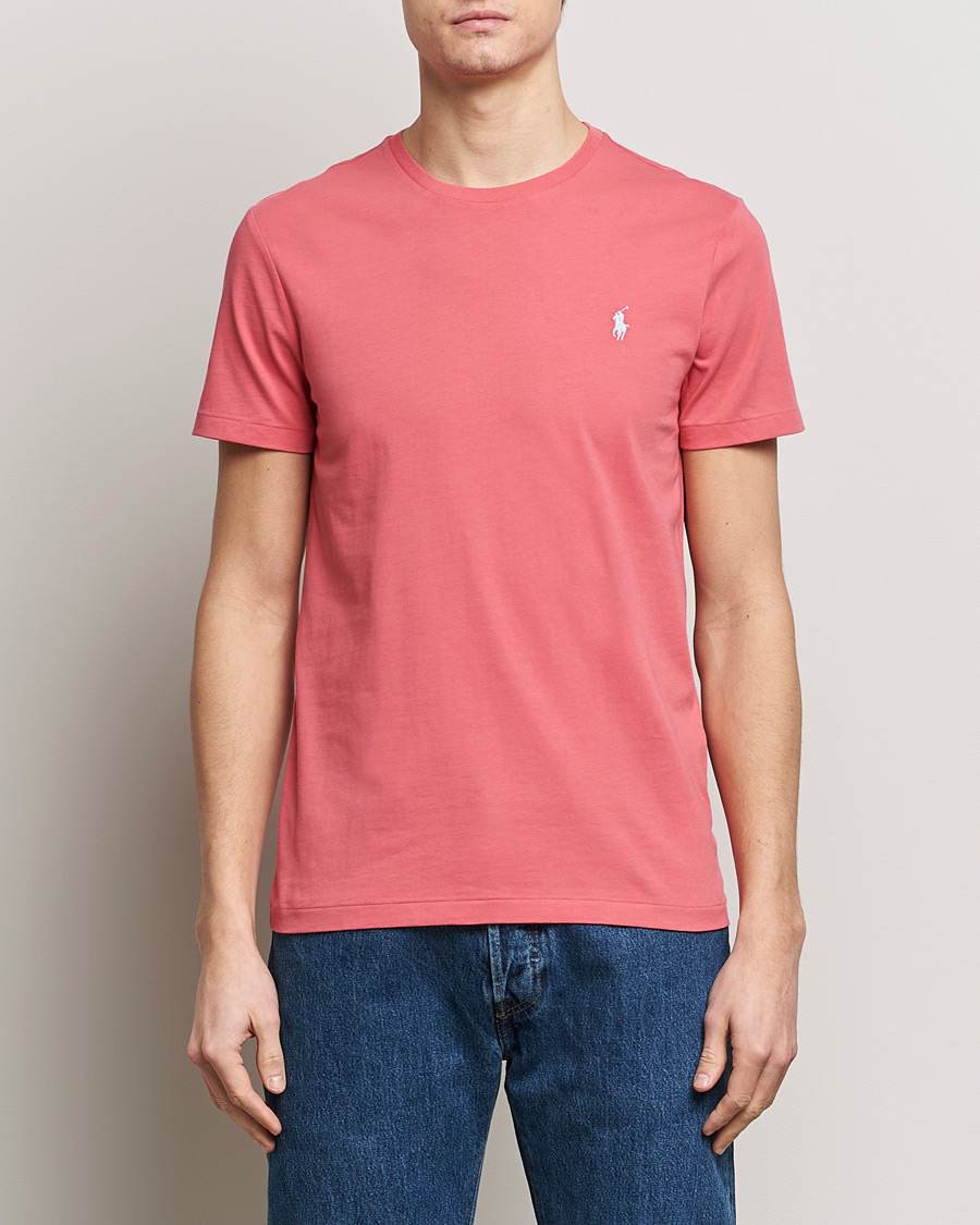 Heren | Only Polo | Polo Ralph Lauren | Crew Neck T-Shirt Pale Red