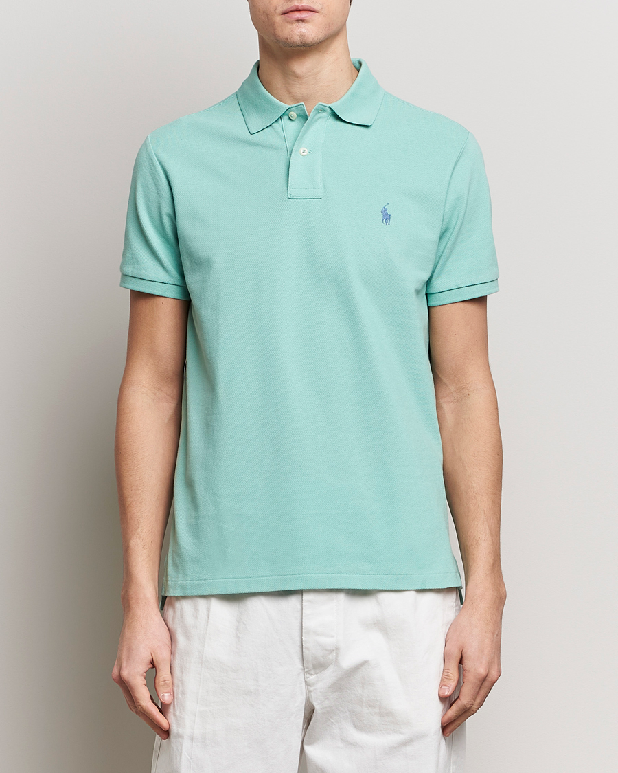 Heren | Only Polo | Polo Ralph Lauren | Custom Slim Fit Polo Celadon