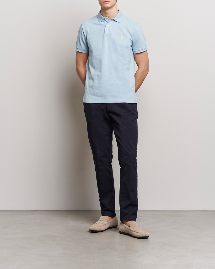 Heren | Polo's | Polo Ralph Lauren | Custom Slim Fit Polo Alpine Blue