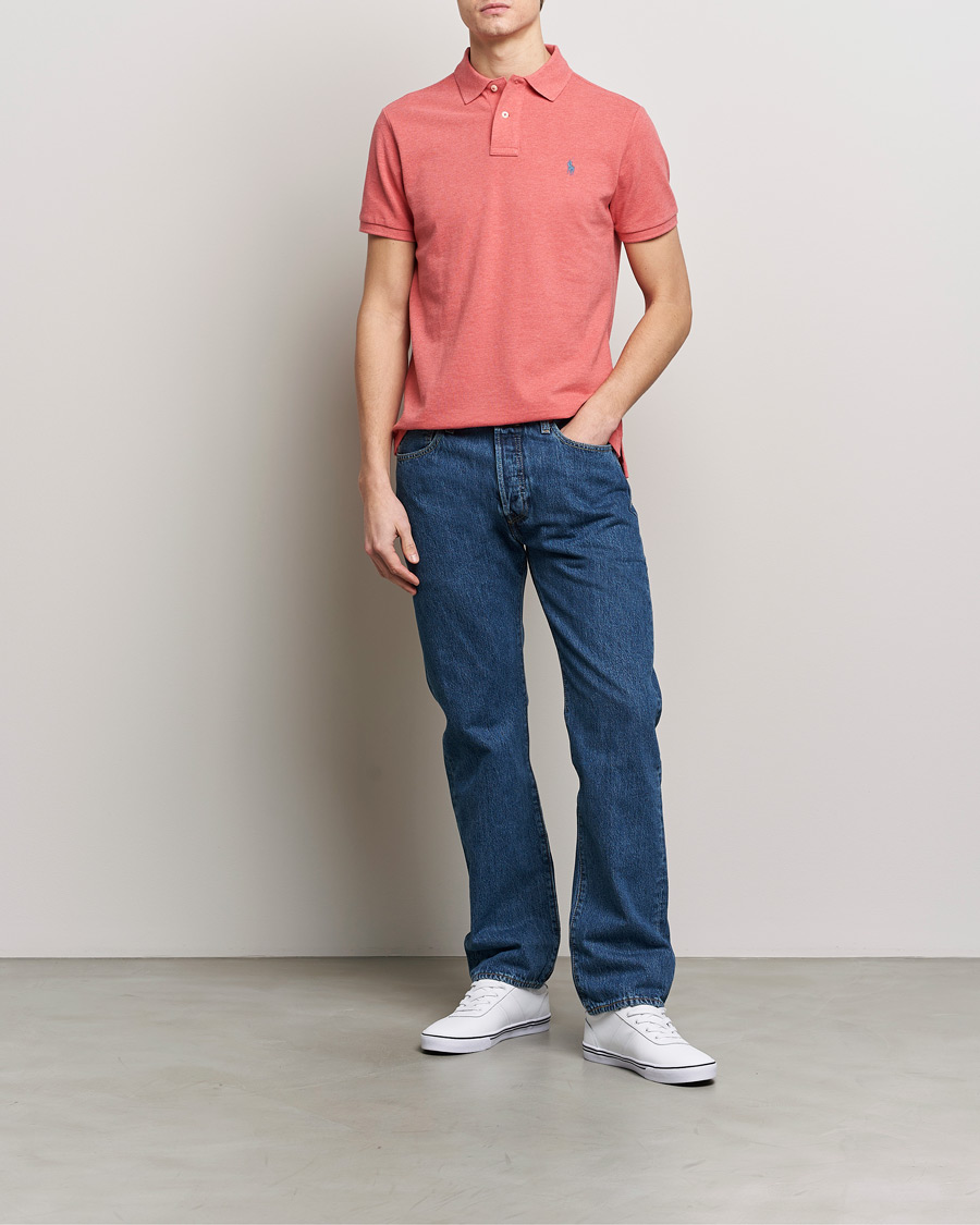 Heren | Polo's | Polo Ralph Lauren | Custom Slim Fit Polo Highland Rose Heahter