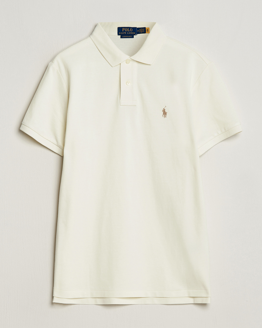 Heren | Polo's | Polo Ralph Lauren | Custom Slim Fit Polo Parchment Cream