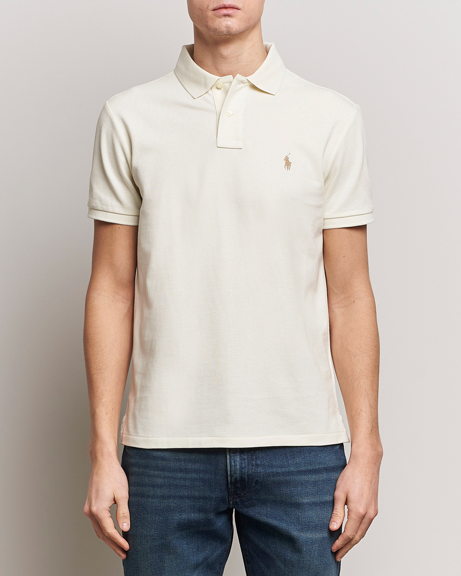 Heren | Polo's | Polo Ralph Lauren | Custom Slim Fit Polo Parchment Cream