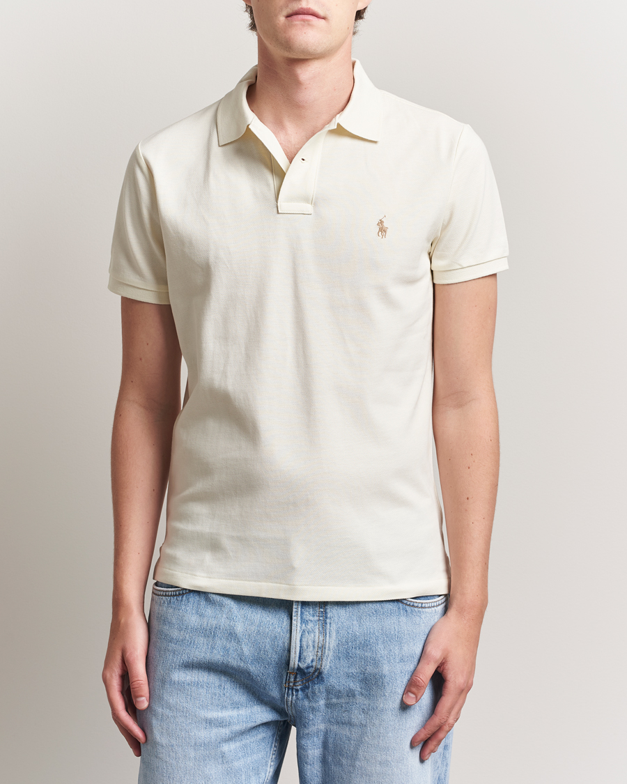 Heren | Polo's | Polo Ralph Lauren | Custom Slim Fit Polo Parchment Cream