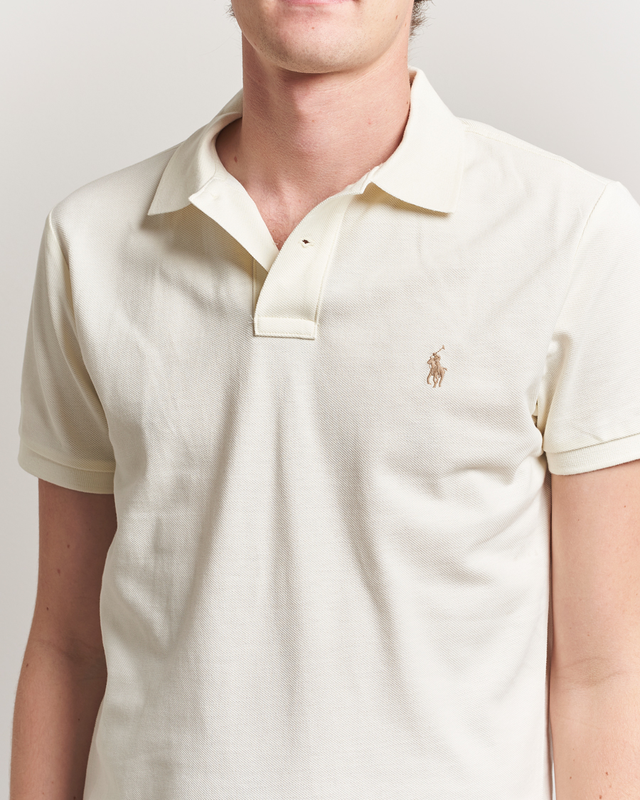 Heren | Polo's | Polo Ralph Lauren | Custom Slim Fit Polo Parchment Cream