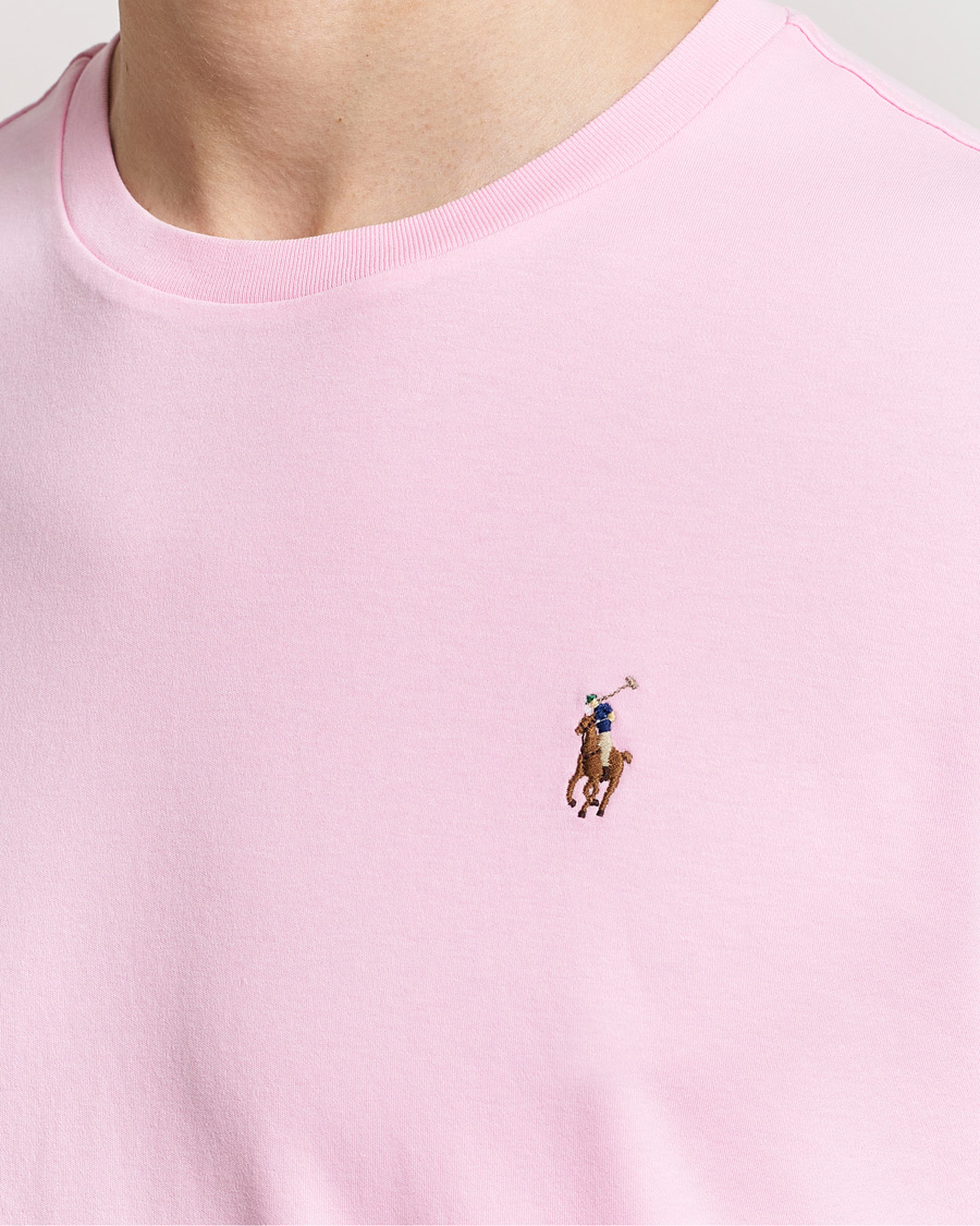 Heren | T-shirts | Polo Ralph Lauren | Luxury Pima Cotton Crew Neck T-Shirt Caramel Pink