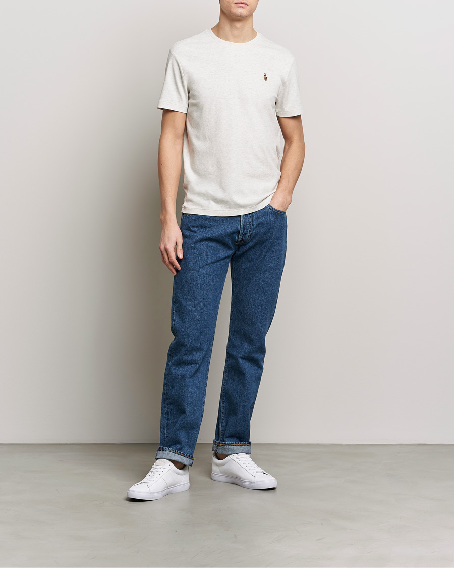 Heren | T-shirts | Polo Ralph Lauren | Luxury Pima Cotton Crew Neck T-Shirt State Heather