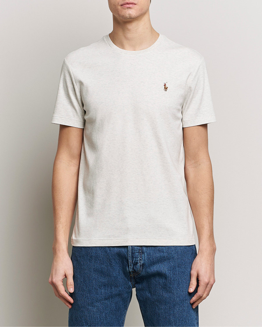 Heren | T-shirts met korte mouwen | Polo Ralph Lauren | Luxury Pima Cotton Crew Neck T-Shirt State Heather