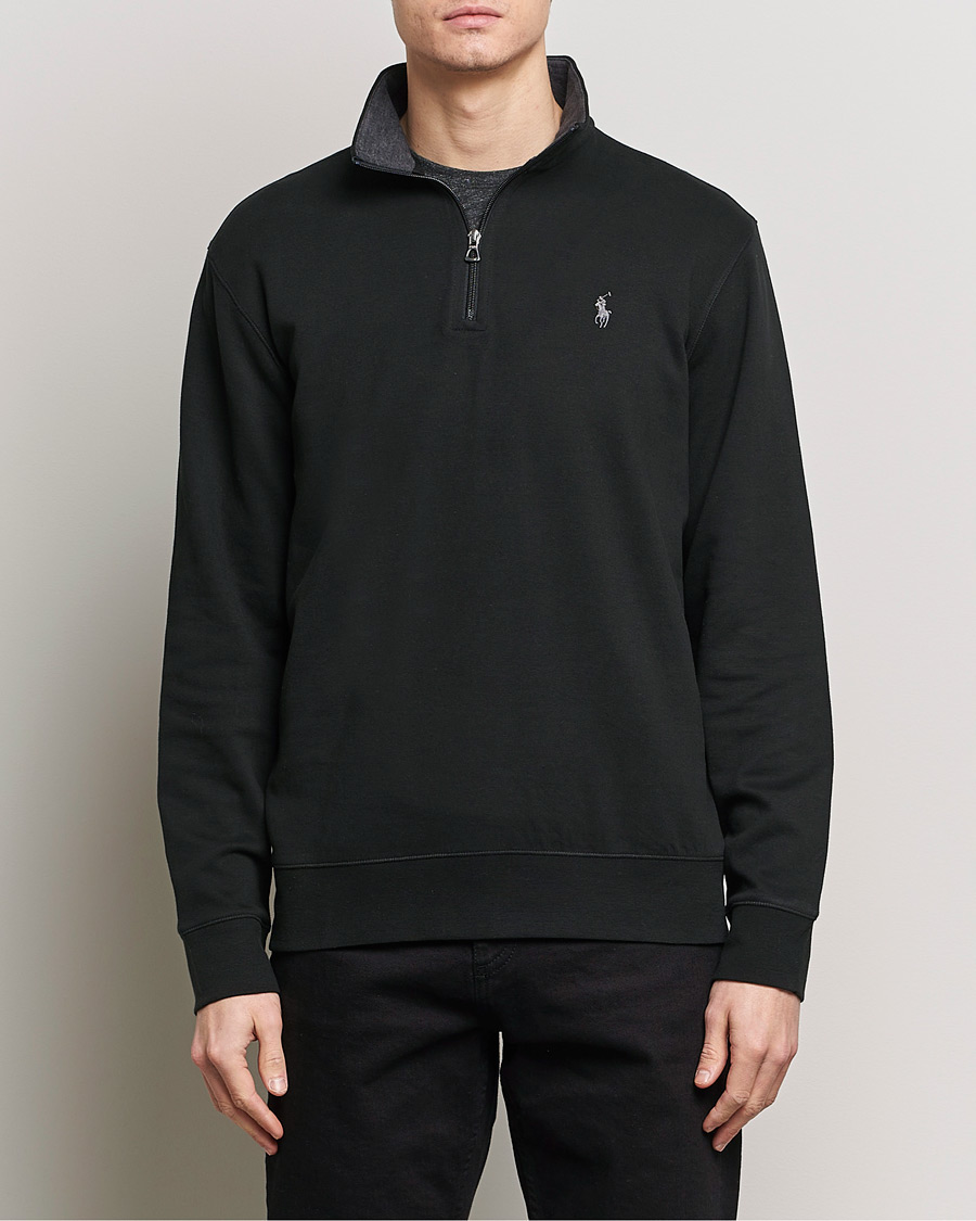 Heren |  | Polo Ralph Lauren | Double Knit Half-Zip Sweater Polo Black