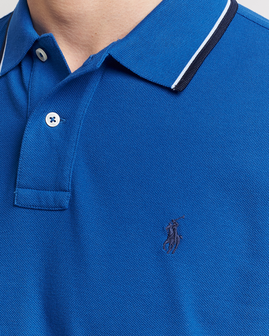 Heren | Polo's | Polo Ralph Lauren | Custom Slim Fit Tipped Polo Heritage Blue