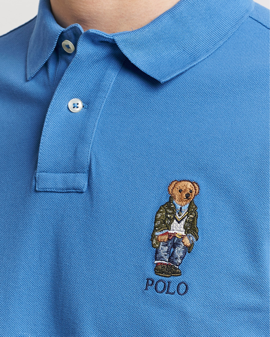 Heren | Polo's | Polo Ralph Lauren | Custom Slim Fit Heritage Bear Polo New England Blue