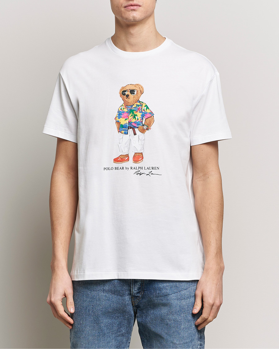 Heren | T-shirts met korte mouwen | Polo Ralph Lauren | Printed Bear Crew Neck T-Shirt White