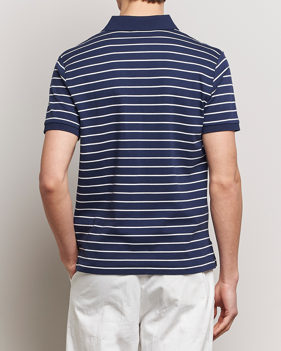 Heren | Polo's | Polo Ralph Lauren | Luxury Pima Cotton Striped Polo Refined Navy/White