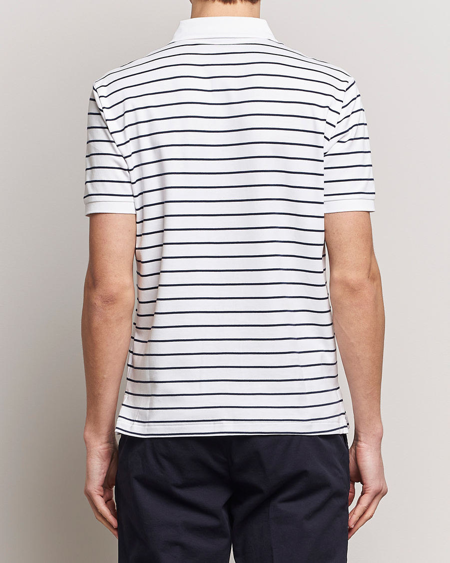 Heren | Polo's | Polo Ralph Lauren | Luxury Pima Cotton Striped Polo White/Refined Navy
