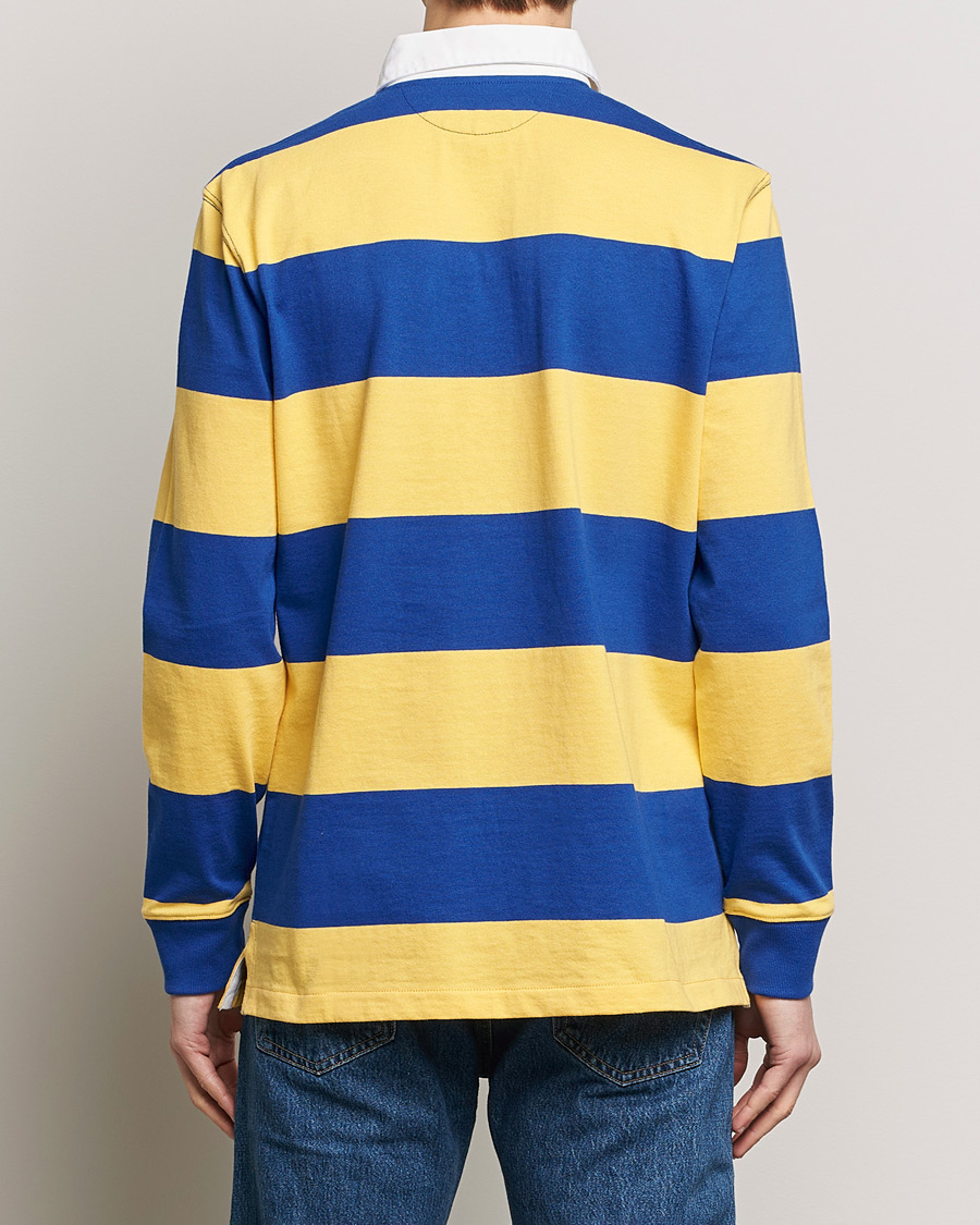 Heren | Truien | Polo Ralph Lauren | Jersey Striped Rugger Chrome Yellow/Cruise Royal