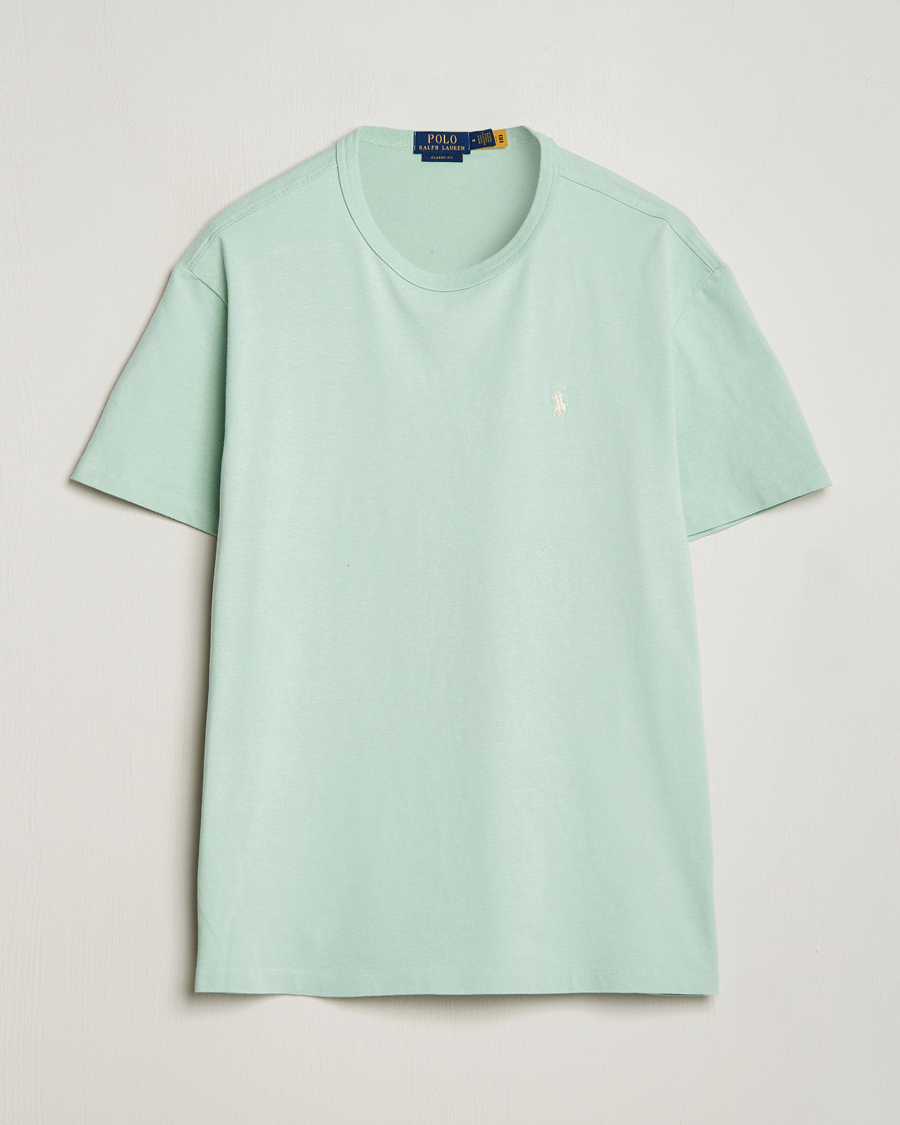 Heren | T-shirts | Polo Ralph Lauren | Loopback Crew Neck T-Shirt Celadon