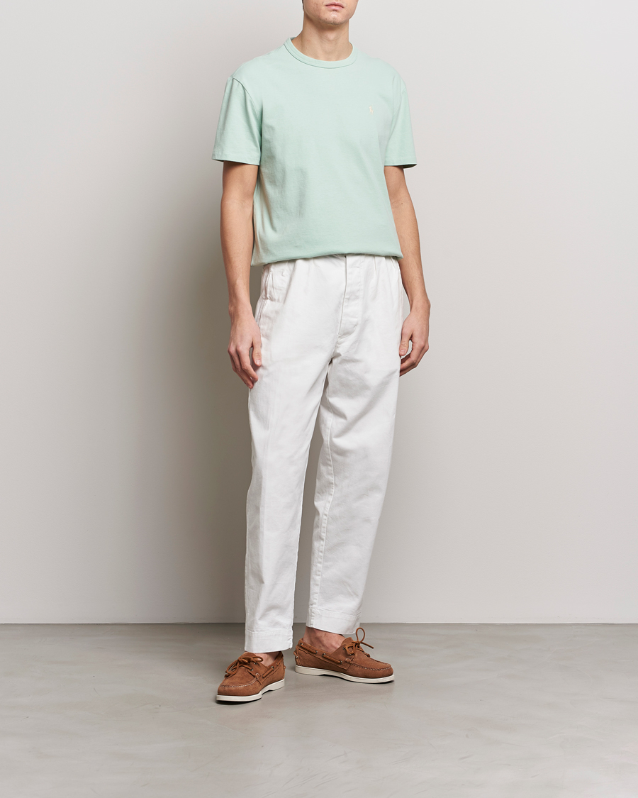 Heren | T-shirts | Polo Ralph Lauren | Loopback Crew Neck T-Shirt Celadon