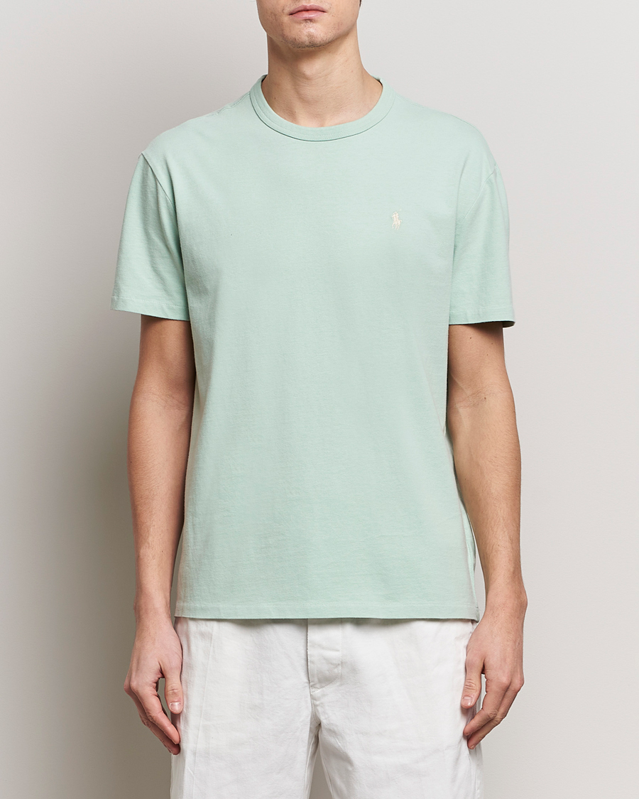 Heren | T-shirts met korte mouwen | Polo Ralph Lauren | Loopback Crew Neck T-Shirt Celadon