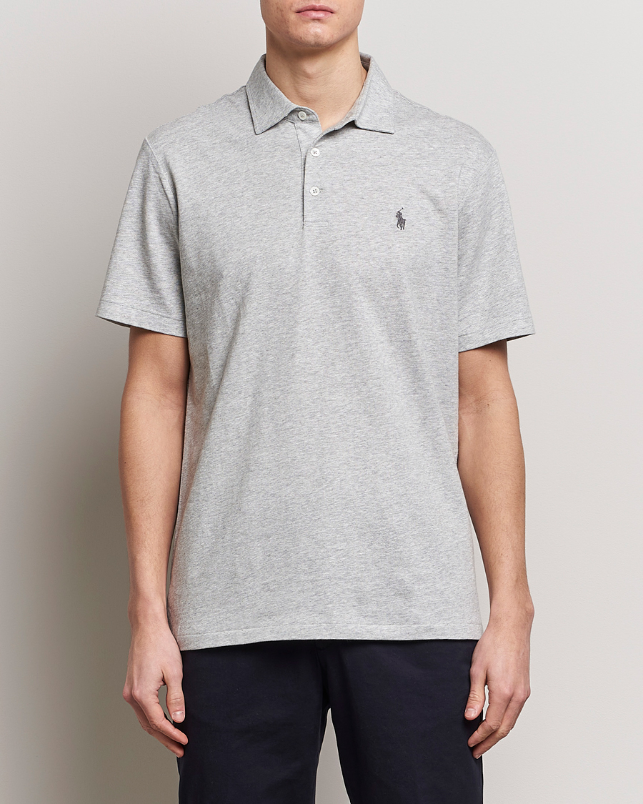 Heren | Poloshirts met korte mouwen | Polo Ralph Lauren | Cotton/Linen Polo Shirt Andover Heather