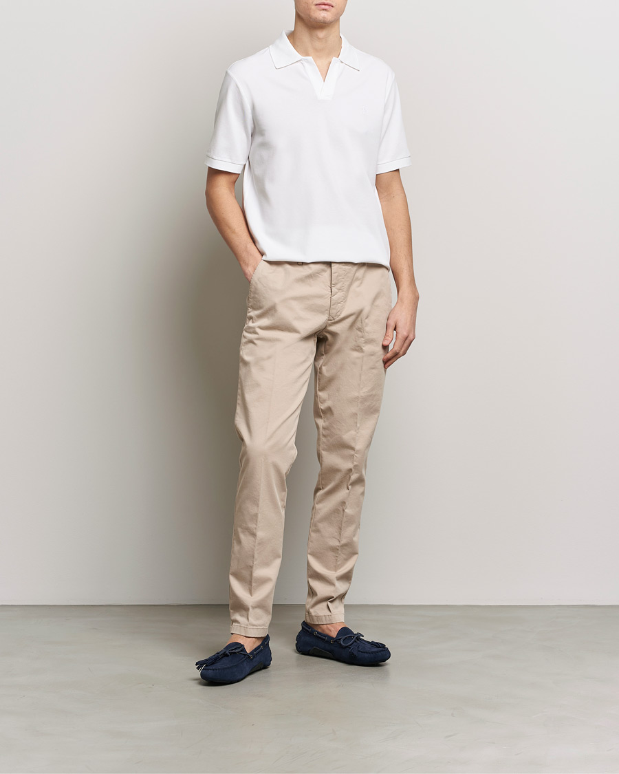 Heren | Polo's | Polo Ralph Lauren | Classic Fit Open Collar Stretch Polo White