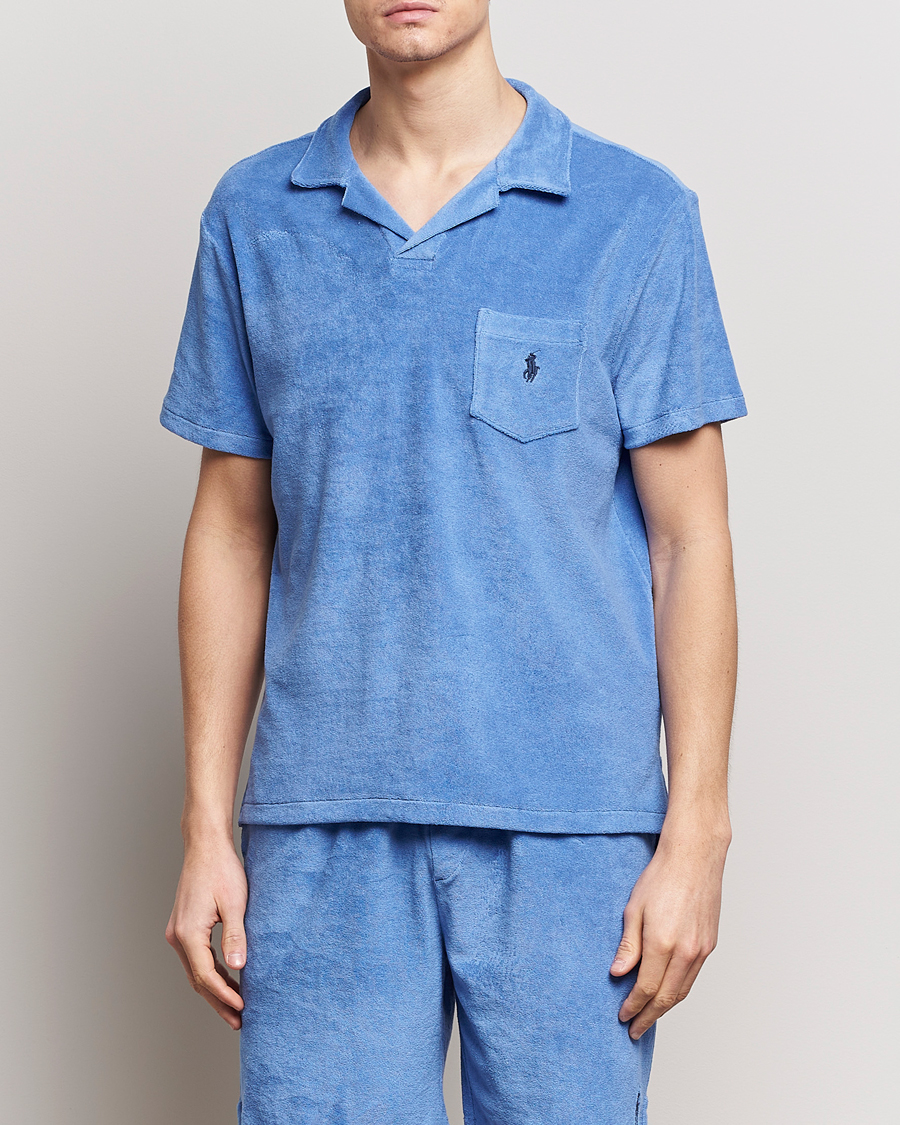 Heren | Poloshirts met korte mouwen | Polo Ralph Lauren | Cotton Terry Polo Harbor Island Blue