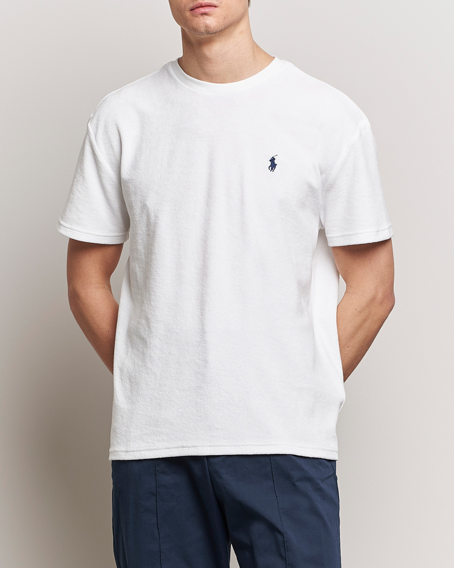 Heren | Preppy Authentic | Polo Ralph Lauren | Terry Cotton T-Shirt White