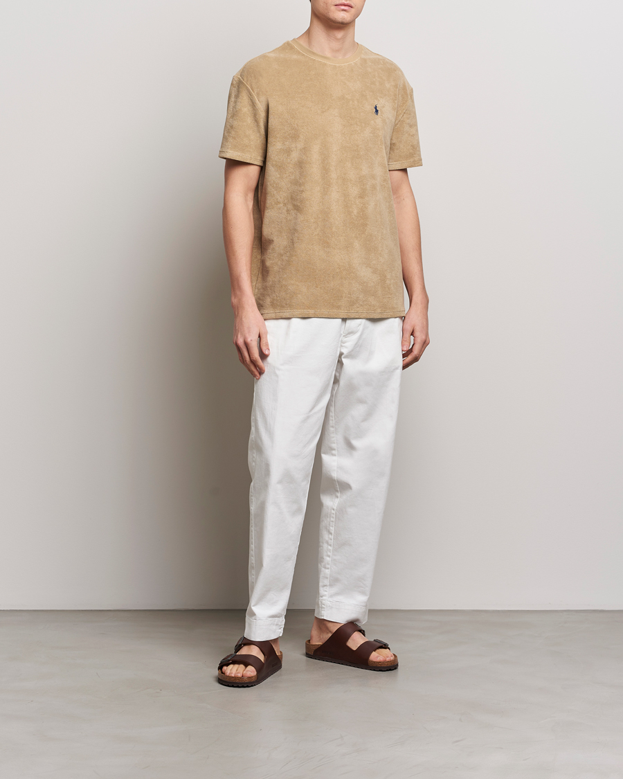 Heren | T-shirts | Polo Ralph Lauren | Terry Cotton T-Shirt Coastal Beige