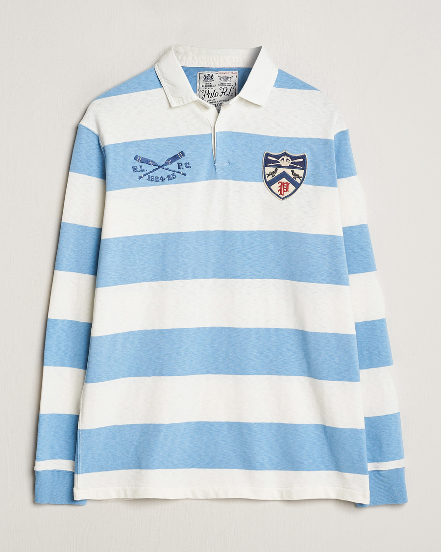 Heren | Truien | Polo Ralph Lauren | Jersey Striped Rugger Powder Blue/Nevis
